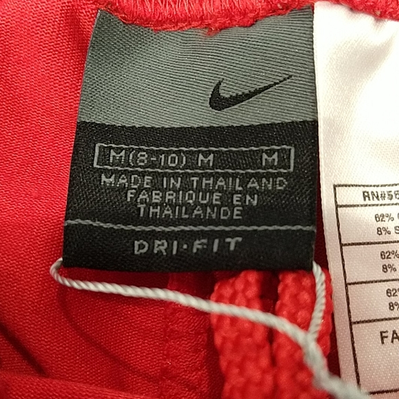 Nike Red Dri-fit Shorts Side Pockets M NWT - Picture 6 of 9